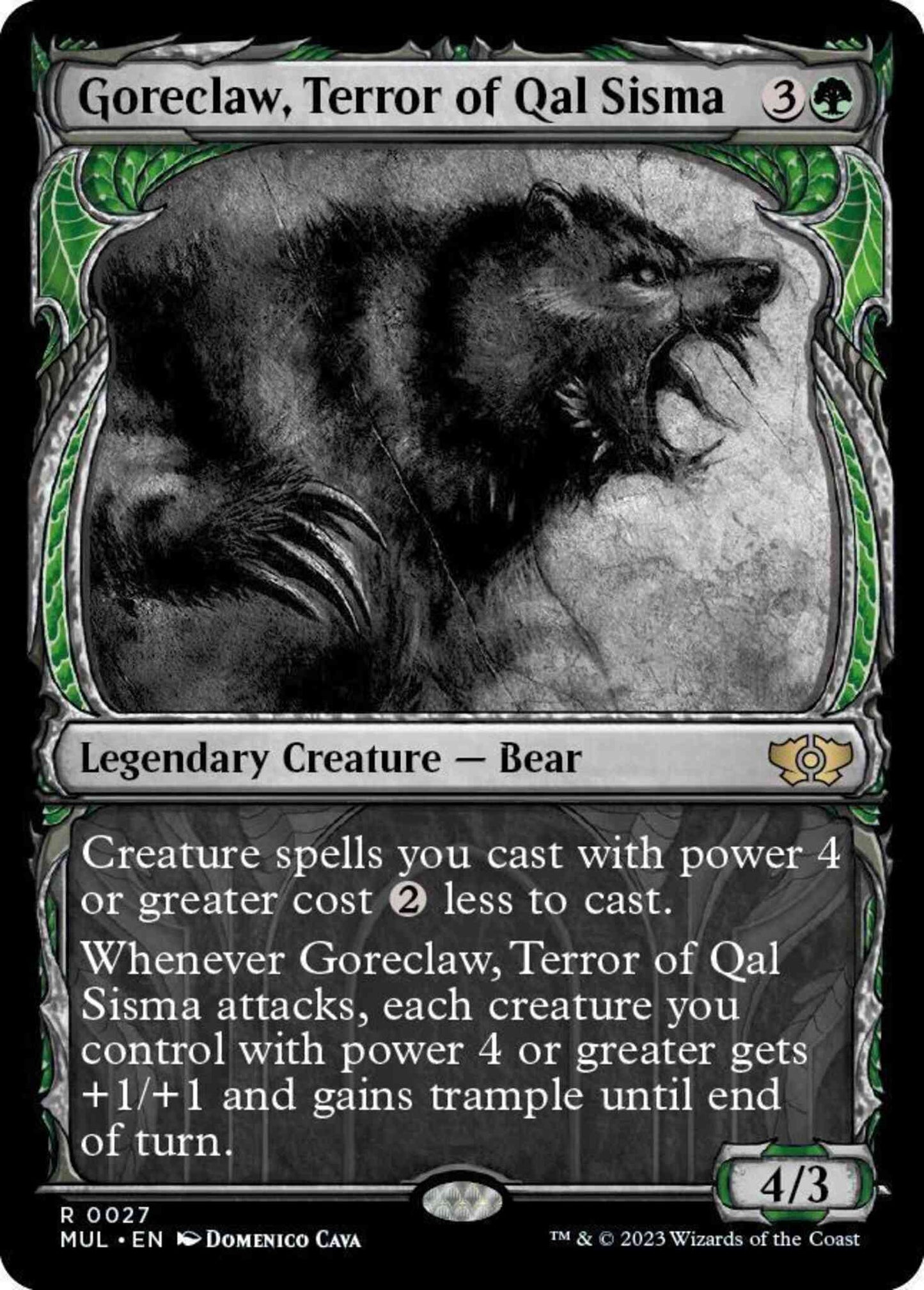 Goreclaw, Terror of Qal Sisma [27] [Planar Showcase] [Multiverse Legends] [Non-Foil]