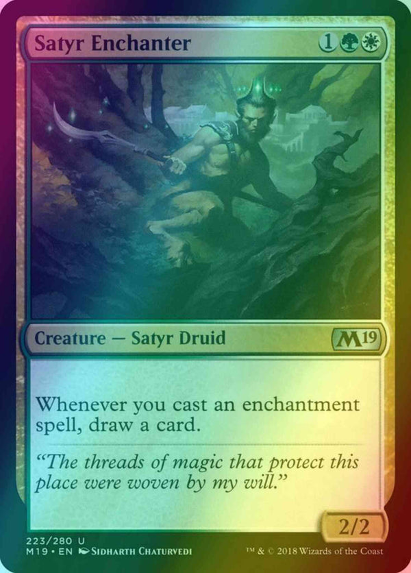 Satyr Enchanter [223] [Core Set 2019] [Foil]