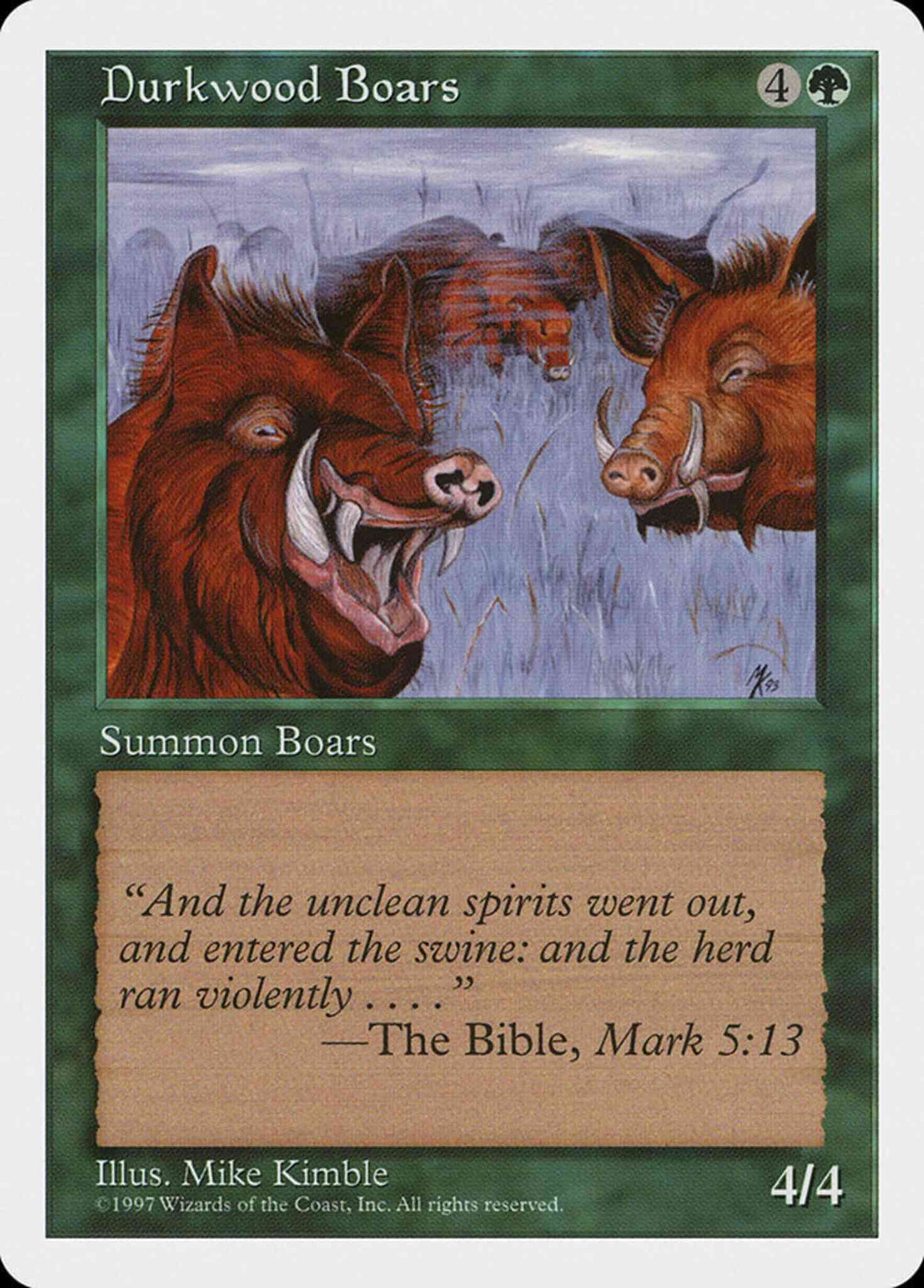 Durkwood Boars [289] [Fifth Edition] [Non-Foil]