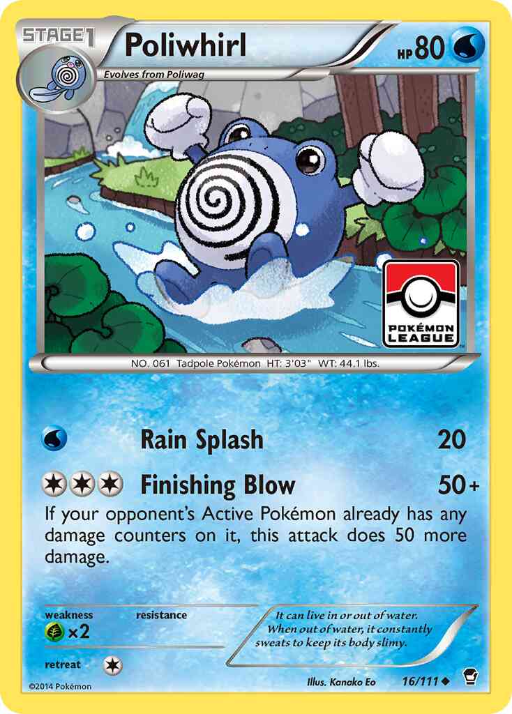 Poliwhirl - 16/111 - Uncommon [xy3-16] [Non-Holo]