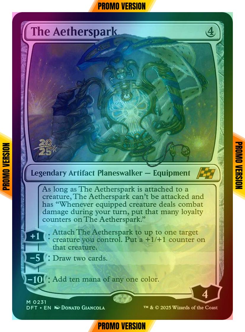 The Aetherspark [231s] [Prerelease] [Aetherdrift: Promos] [Foil]