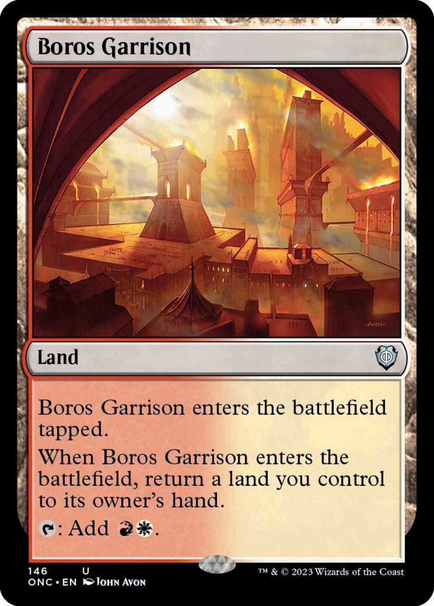 Boros Garrison [146] [Phyrexia: All Will Be One: Commander] [Non-Foil]