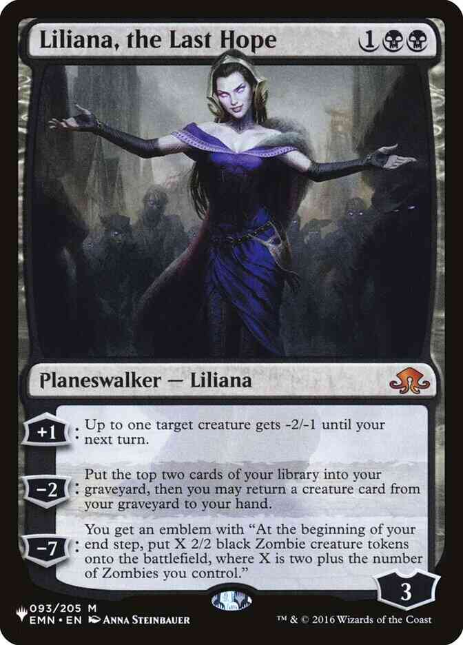 Liliana, the Last Hope [EMN-93] [The List] [Non-Foil]