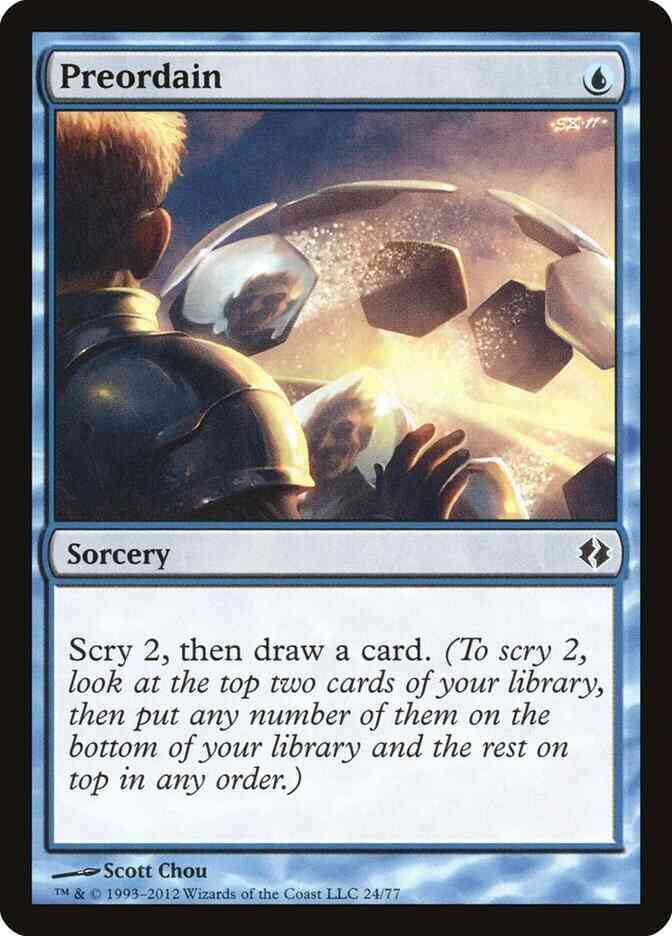 Preordain [24] [Duel Decks Venser vs Koth] [Non-Foil]