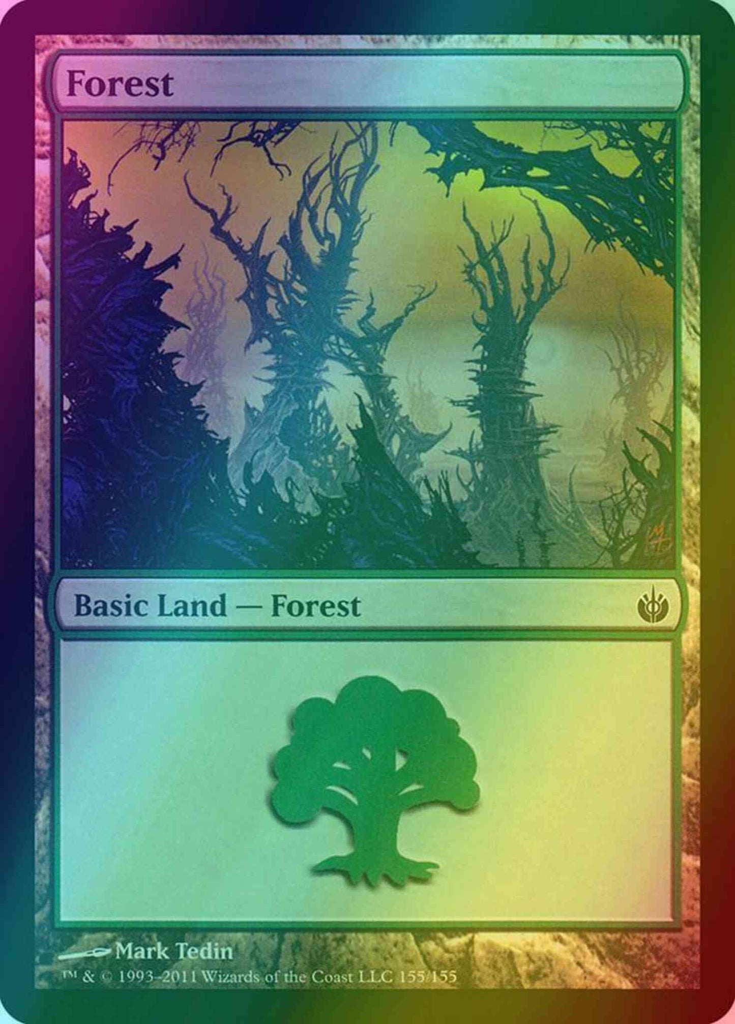 Forest [155] [Mirrodin Besieged] [Foil]