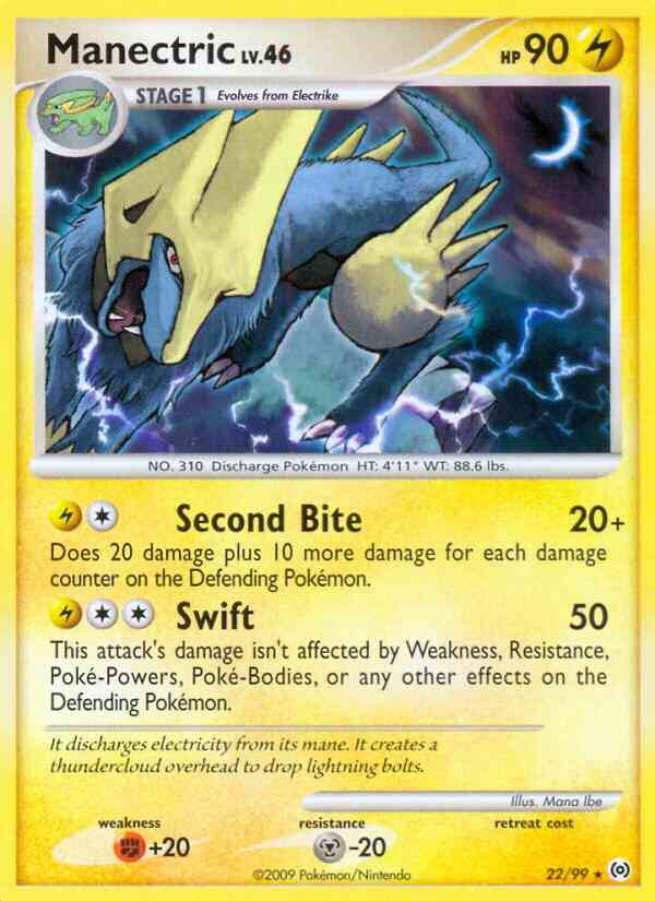 Manectric - 22/99 - Rare [pl4-22] [Non-Holo]