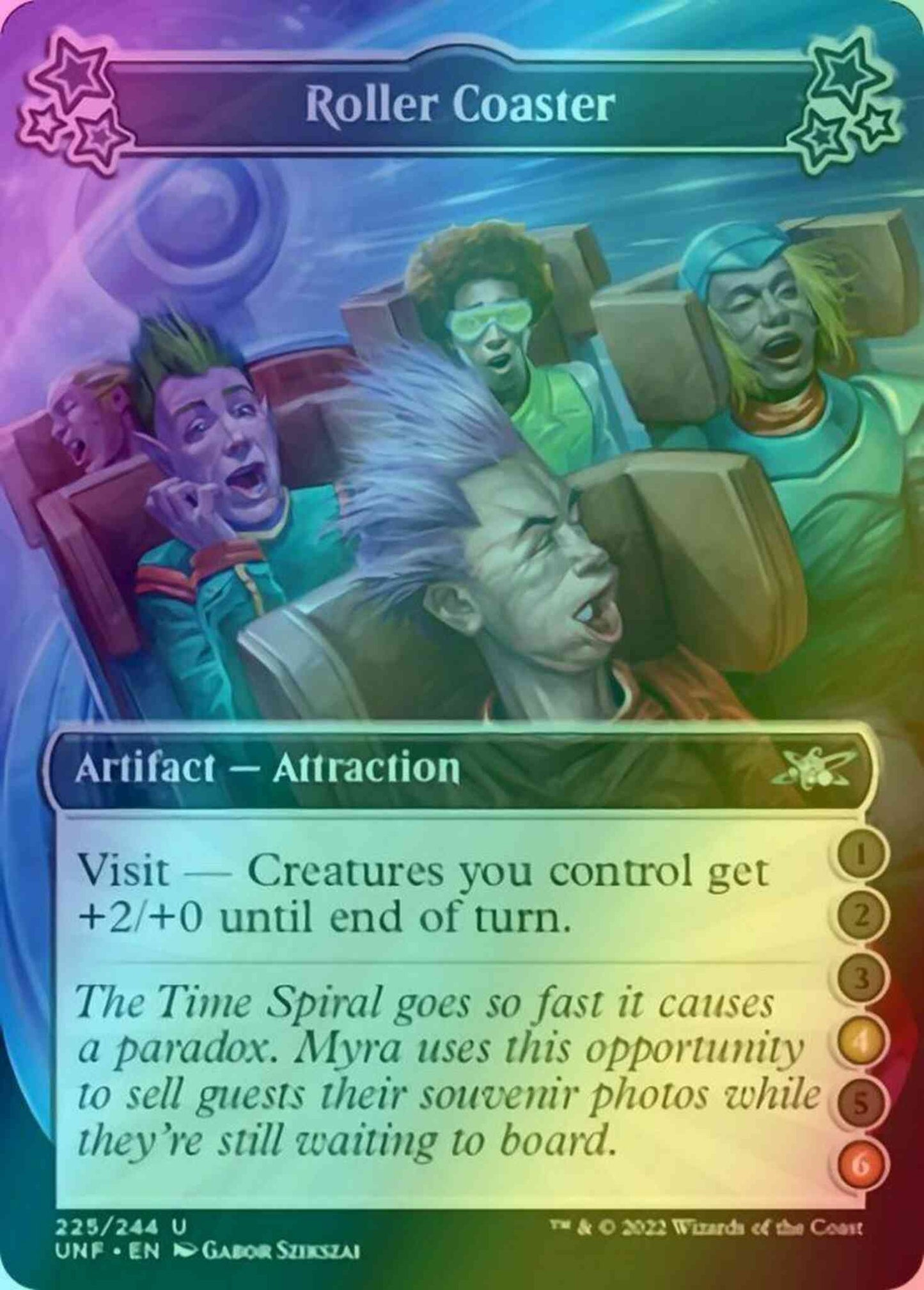 Roller Coaster (4/6) [225c] [Borderless] [Unfinity] [Foil]
