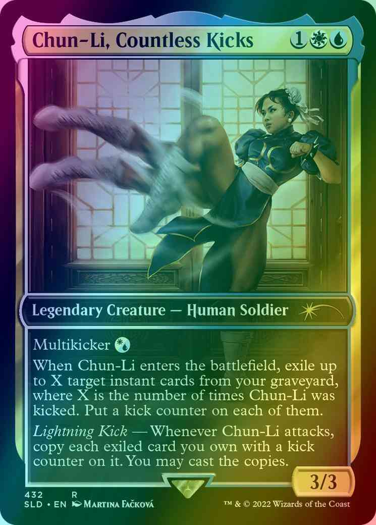 Chun-Li, Countless Kicks [0432] [Street Fighter] [Secret Lair Drop] [Foil]