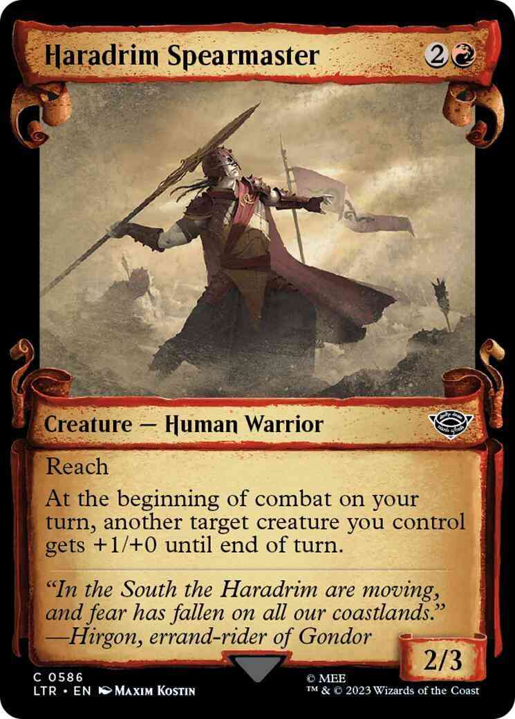 Haradrim Spearmaster [586] [Scrolls Showcase] [The Lord of the Rings: Tales of Middle-earth] [Non-Foil]