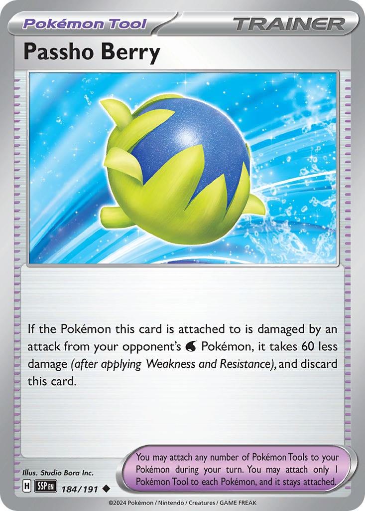 Passho Berry - 184/191 - Uncommon [sv08-184] [Non-Holo]