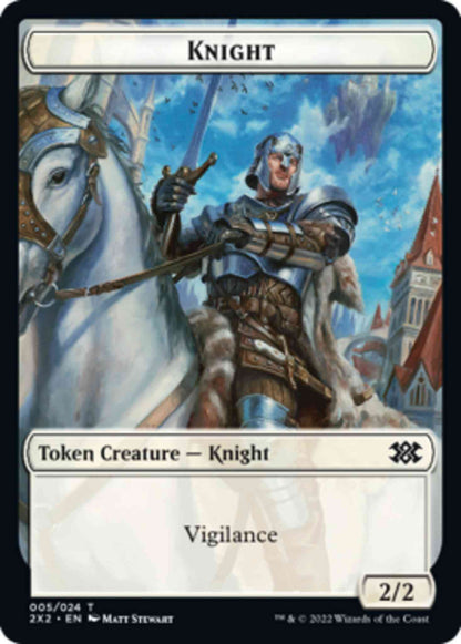 Knight Token (05) // Zombie Token (12) [Double Masters 2022: Tokens] [Non-Foil]
