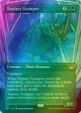Topiary Stomper [290] [Borderless] [Streets of New Capenna] [Foil]