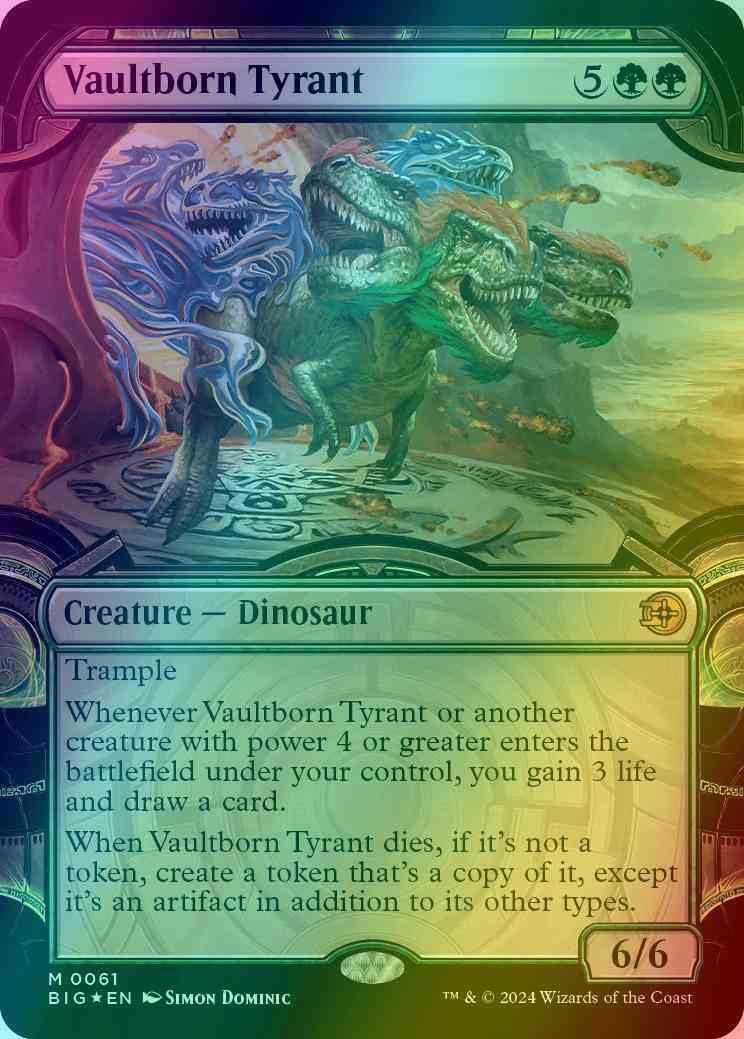 Vaultborn Tyrant [61] [Vault Frame Showcase] [The Big Score] [Raised Foil]