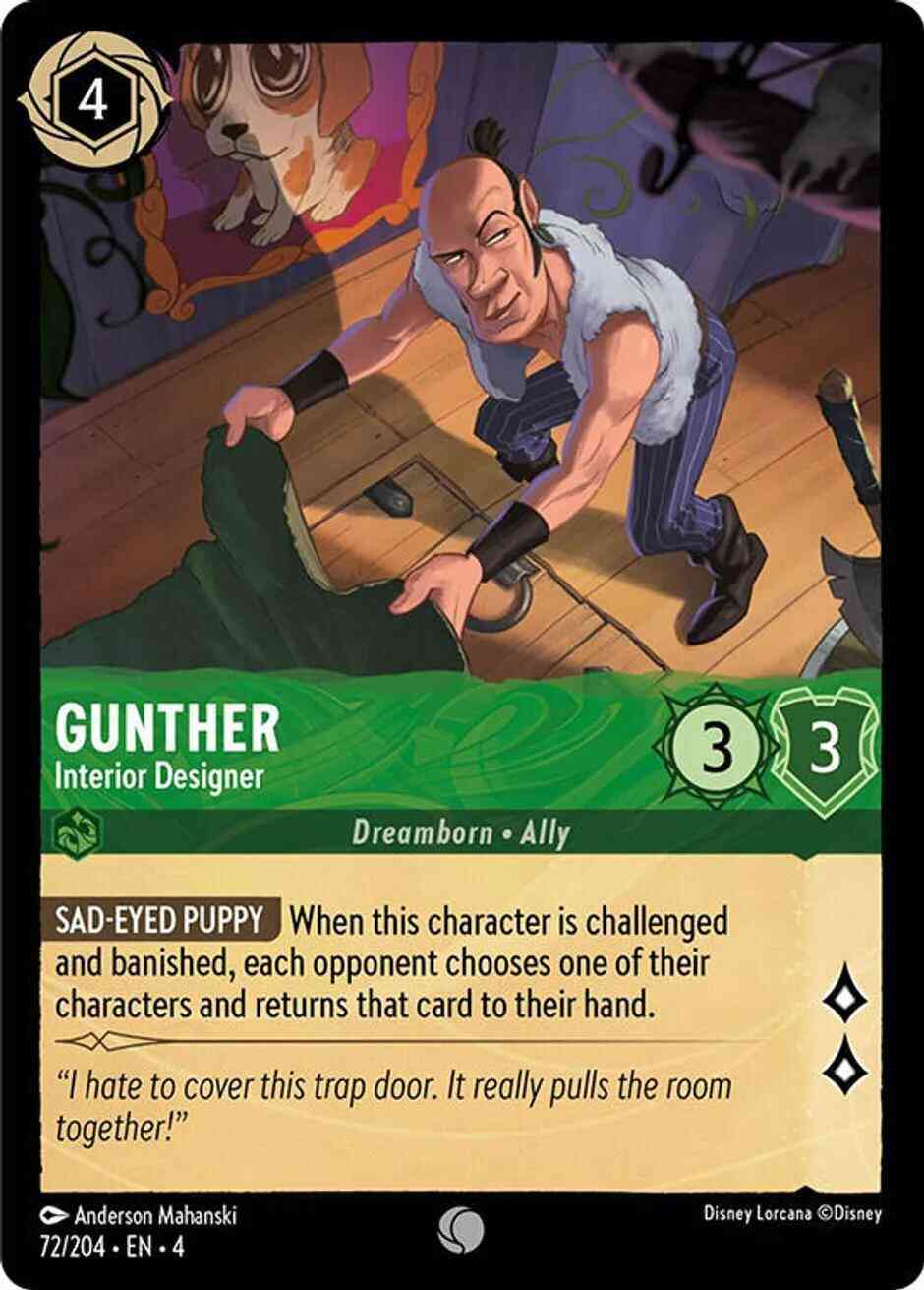 Gunther - Interior Designer - 72/204 [Ursula's Return] [Cold Foil]