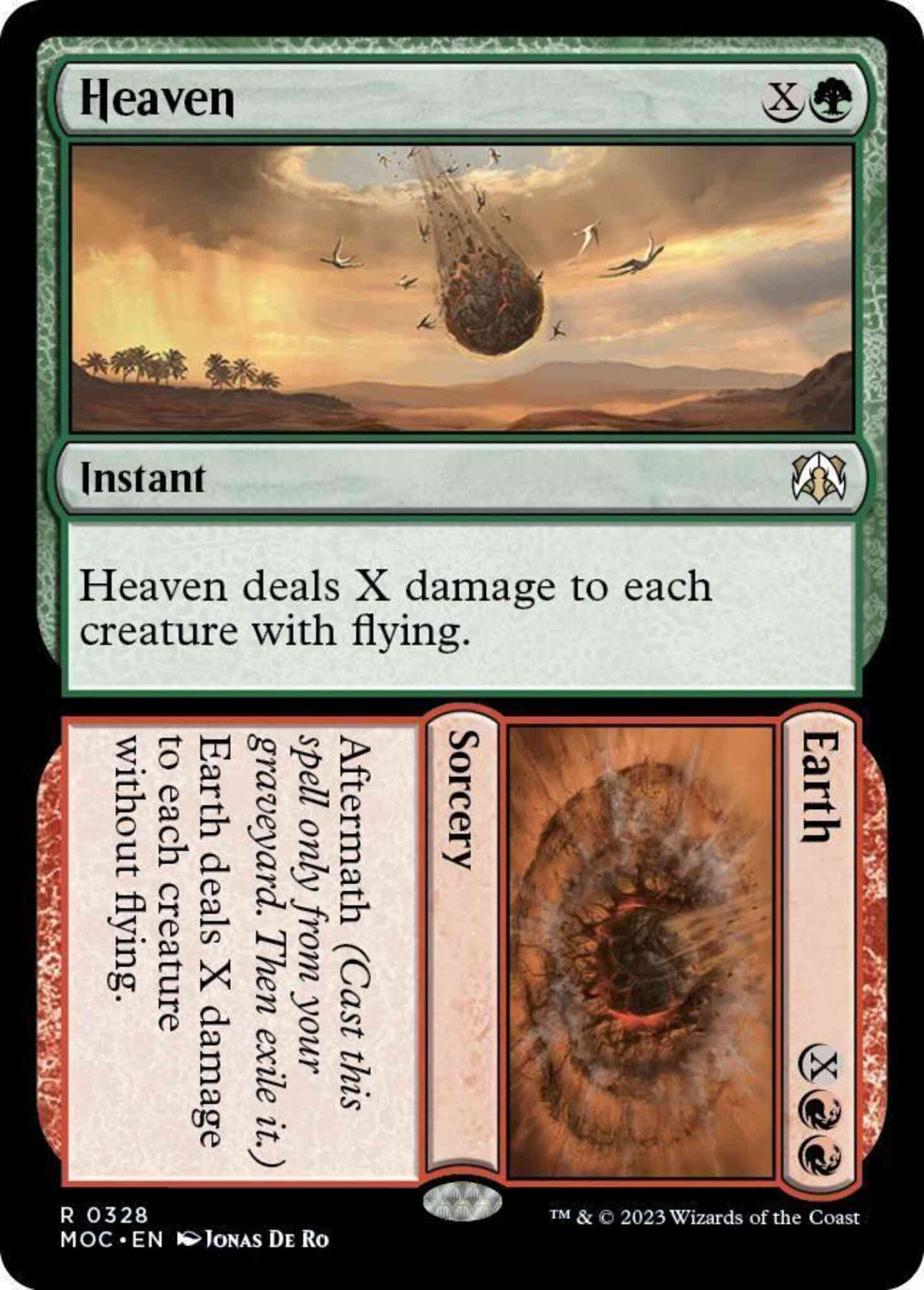 Heaven // Earth [328] [March of the Machine: Commander] [Non-Foil]