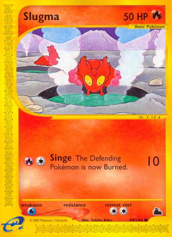 Slugma - 99/144 - Common [ecard3-99] [Reverse Holo]