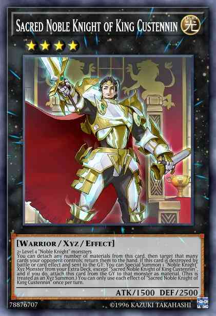 Sacred Noble Knight of King Custennin - CYHO-EN089 - Ultra Rare - 1st Edition