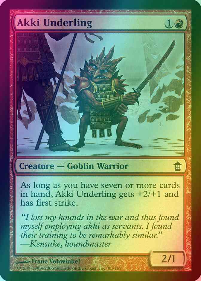 Akki Underling [93] [Saviors of Kamigawa] [Foil]
