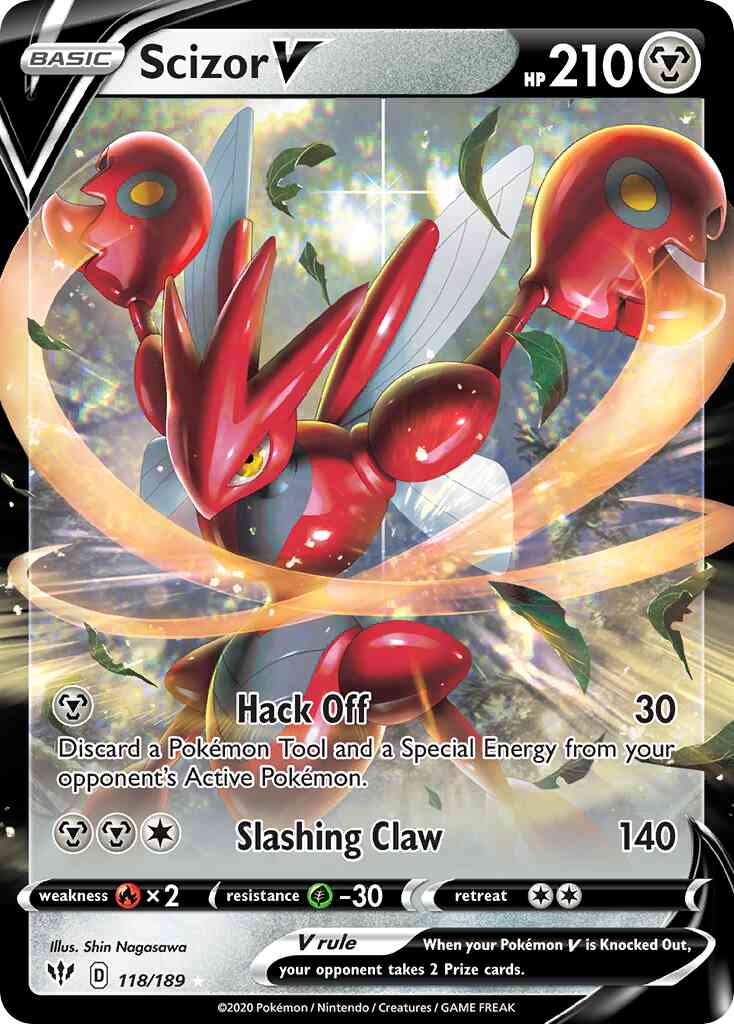 Scizor V - 118/189 - Rare Ultra [swsh3-118] [Ultra]