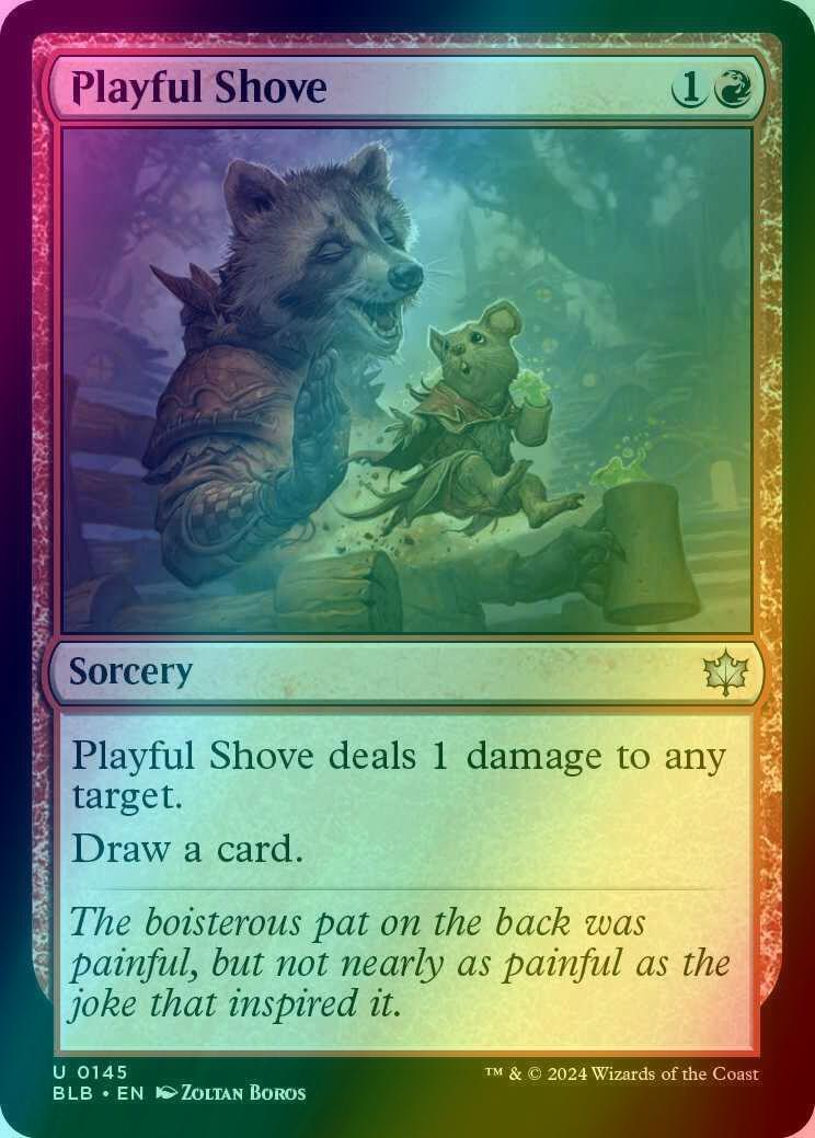 Playful Shove [145] [Bloomburrow] [Foil]