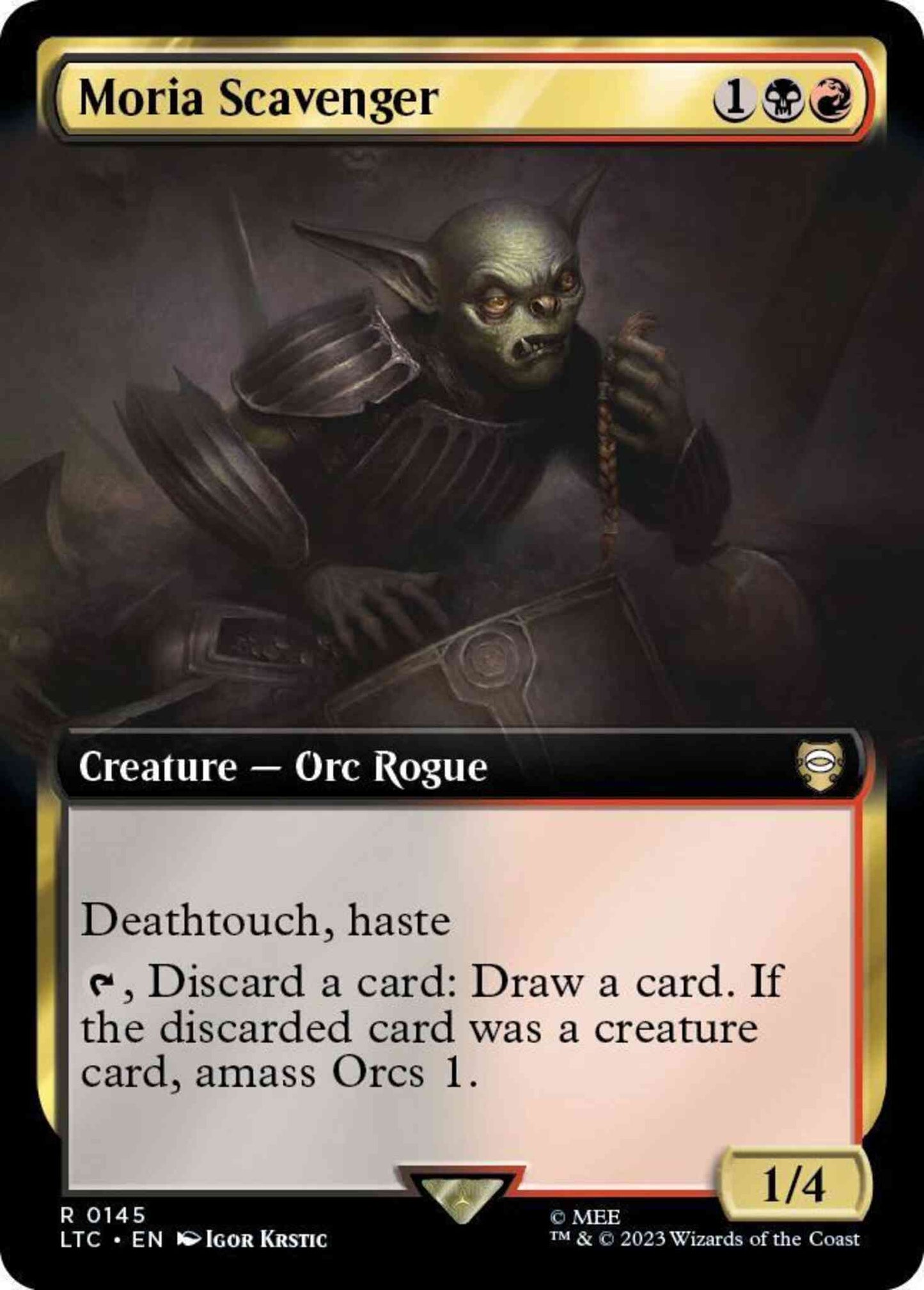 Moria Scavenger [145] [Extended Art] [The Lord of the Rings: Tales of Middle-earth: Commander] [Non-Foil]