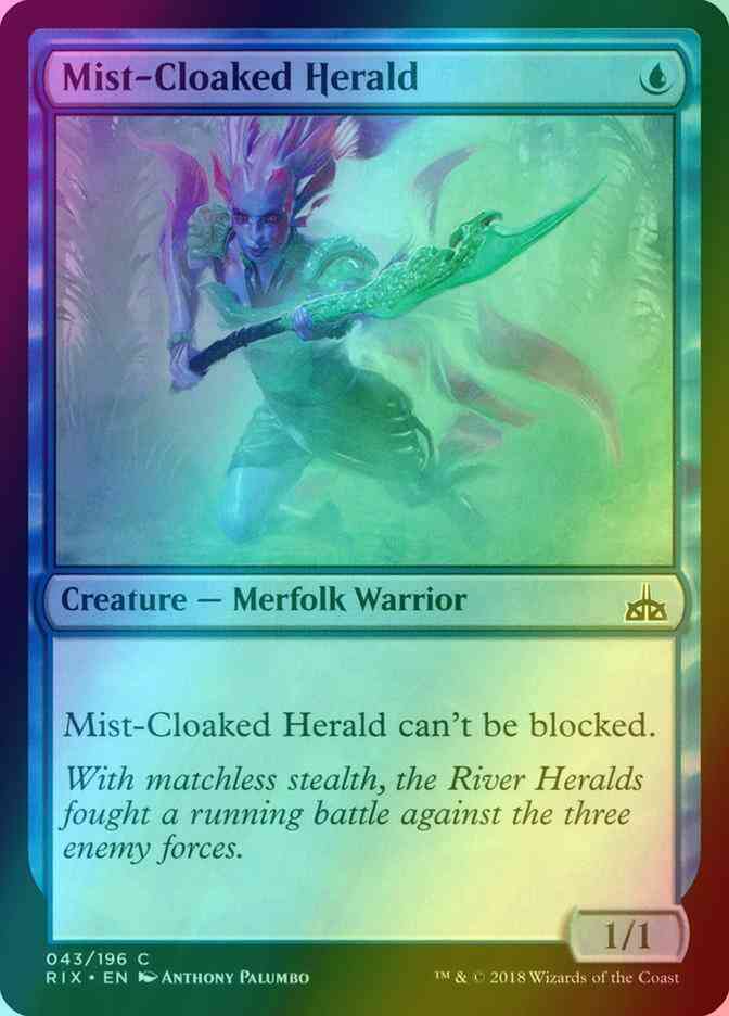 Mist-Cloaked Herald [43] [Rivals of Ixalan] [Foil]