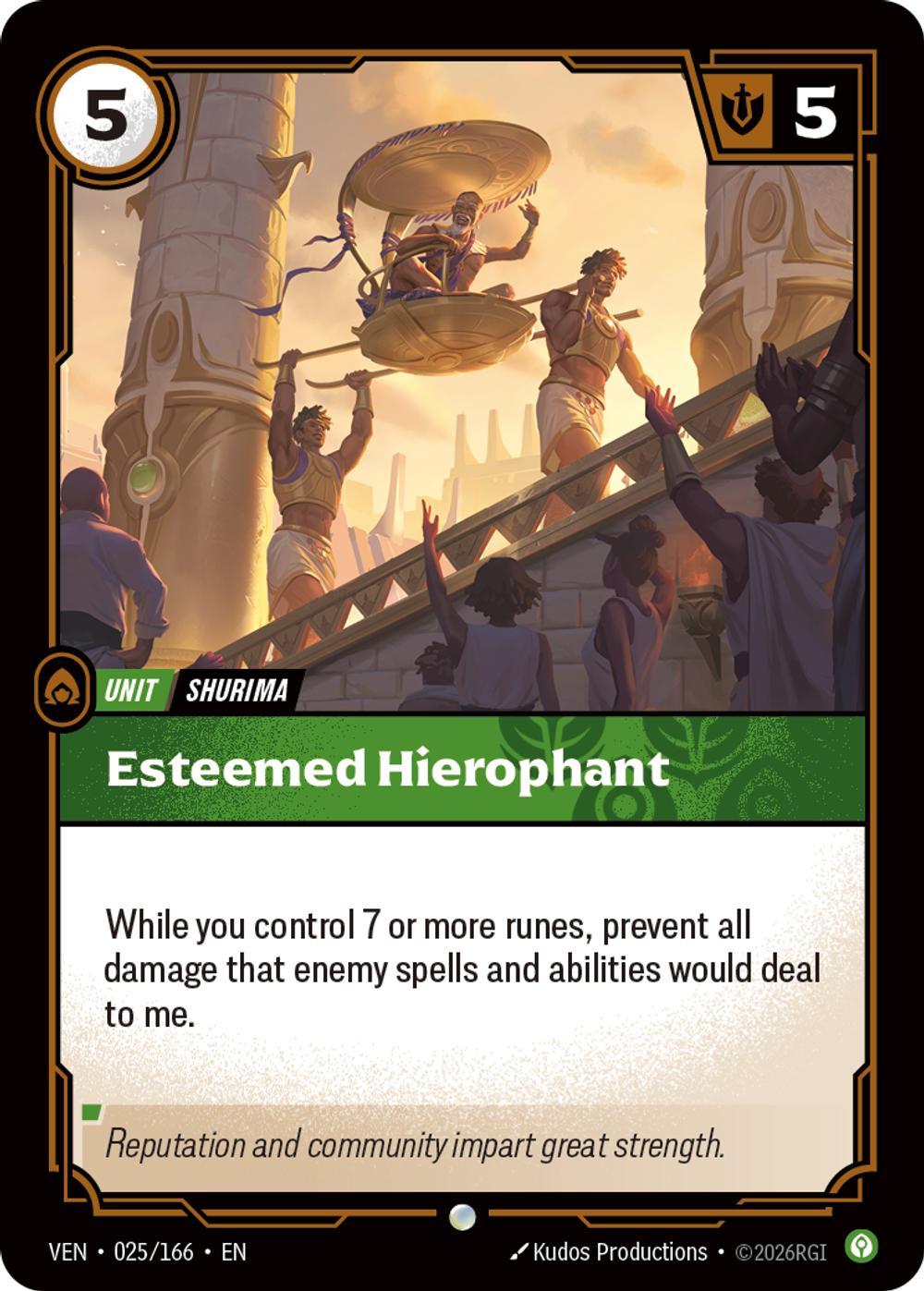 Esteemed Hierophant - 025/166 [Vendetta] [Non-Foil]