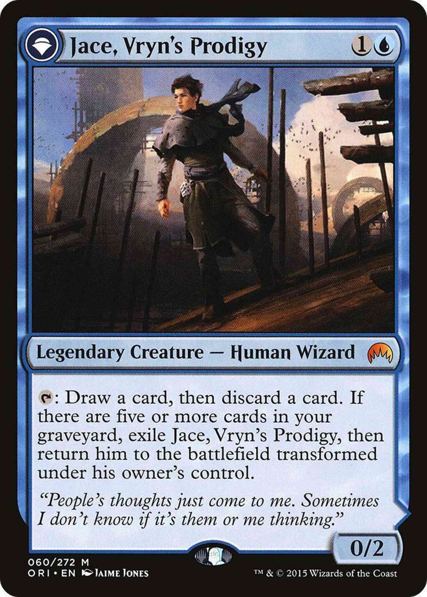 Jace, Vryn's Prodigy // Jace, Telepath Unbound [60] [Magic Origins] [Non-Foil]