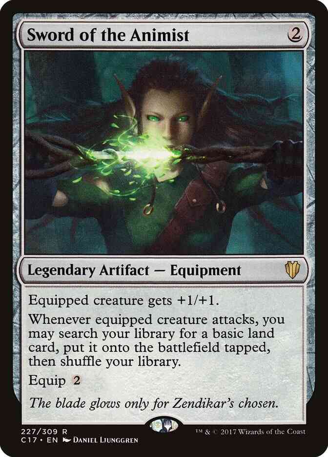 Sword of the Animist [227] [Commander 2017] [Non-Foil]