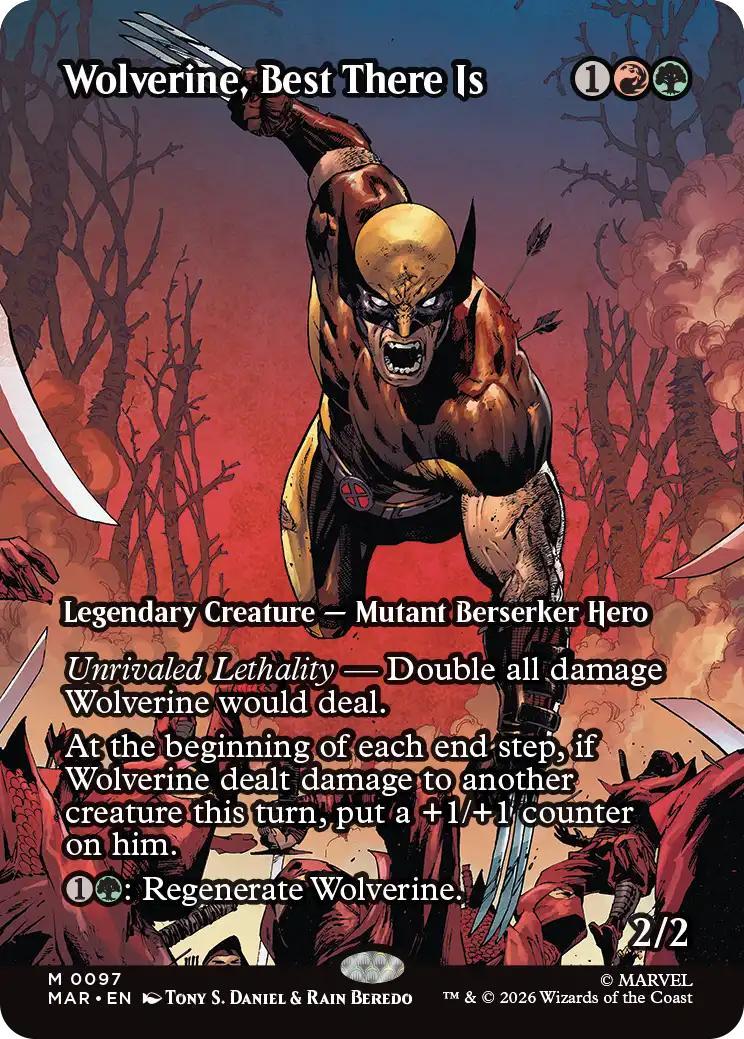 Wolverine, Best There Is [97] [Borderless] [Source Material] [Marvel Universe] [Non-Foil]