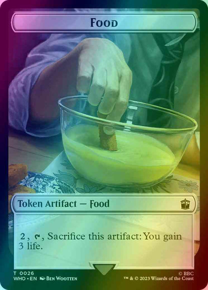 Food Token (26) // Soldier Token (08) [Universes Beyond: Doctor Who: Tokens] [Foil]
