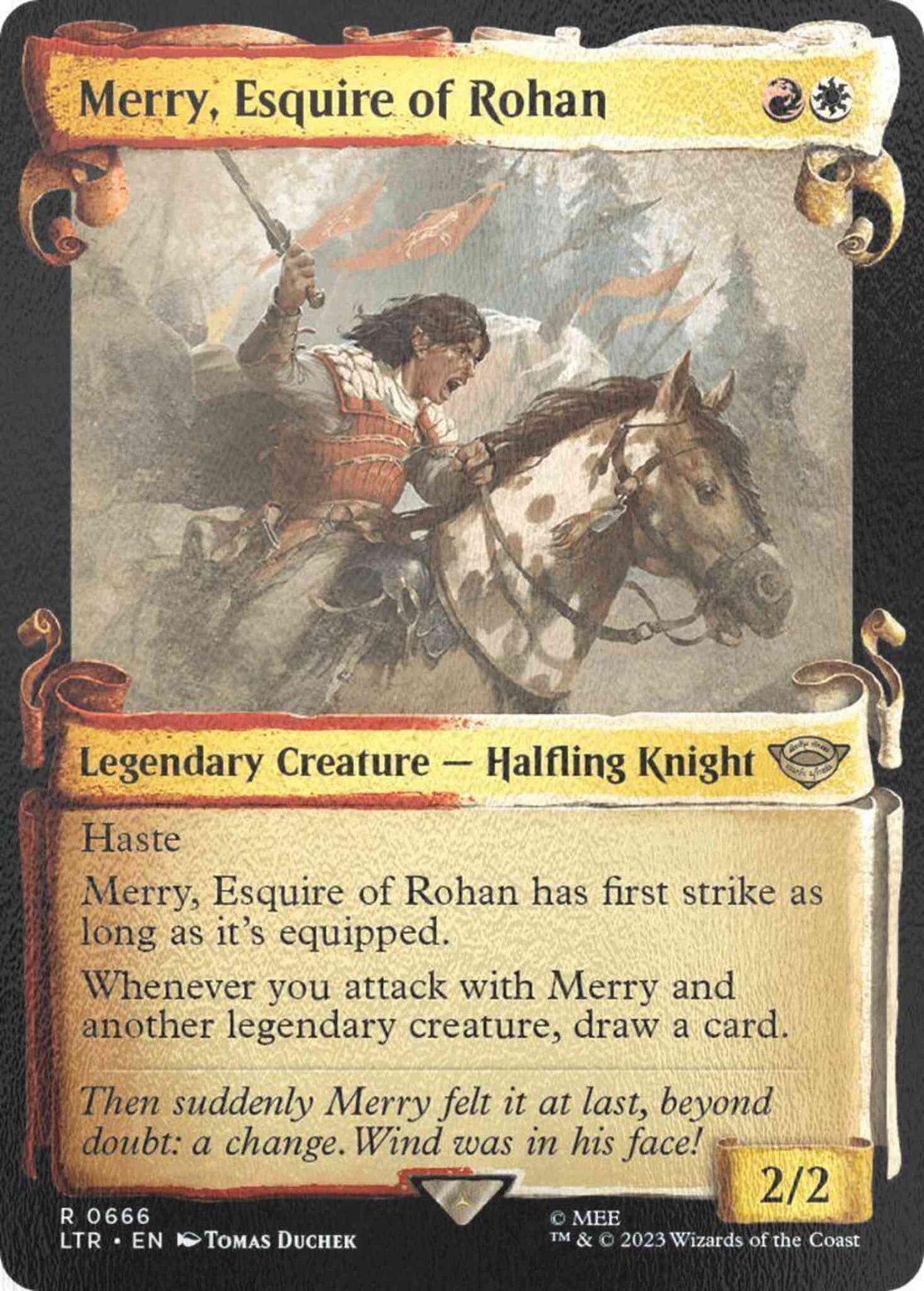 Merry, Esquire of Rohan [666] [Scrolls Showcase] [The Lord of the Rings: Tales of Middle-earth] [Silver Foil]
