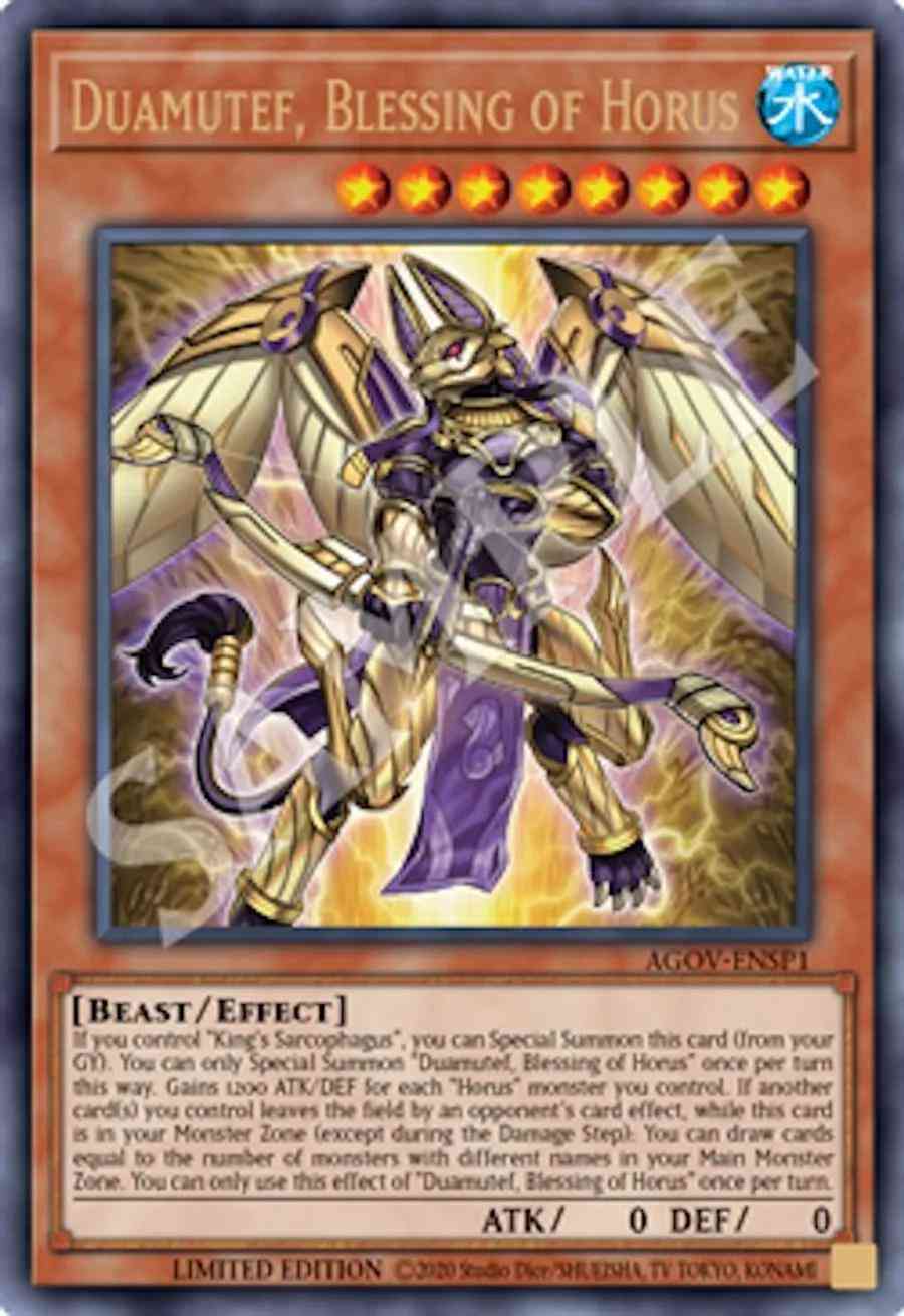 Duamutef, Blessing of Horus - AGOV-ENSP1 - Ultra Rare - Limited