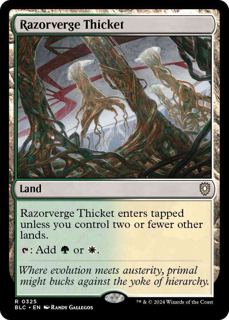 Razorverge Thicket [325] [Bloomburrow: Commander] [Non-Foil]