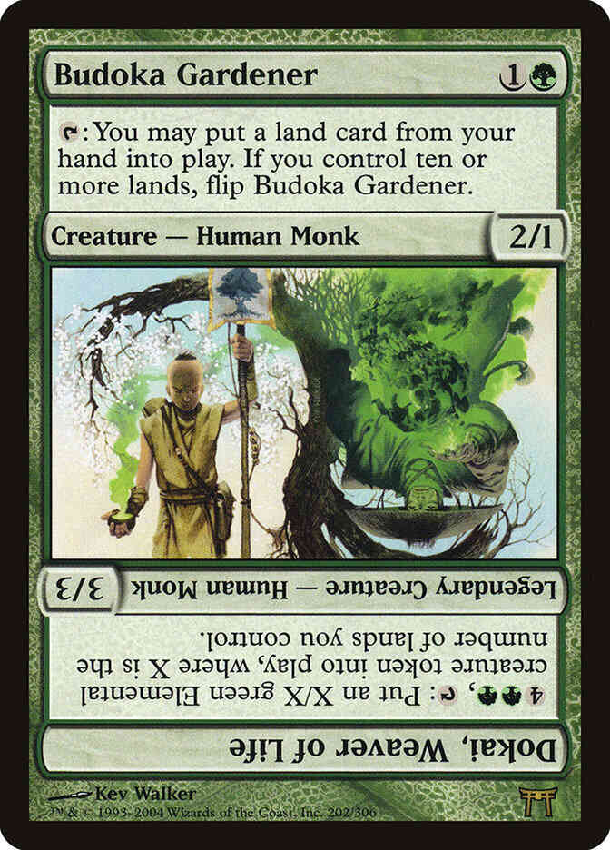 Budoka Gardener // Dokai, Weaver of Life [202] [Champions of Kamigawa] [Non-Foil]