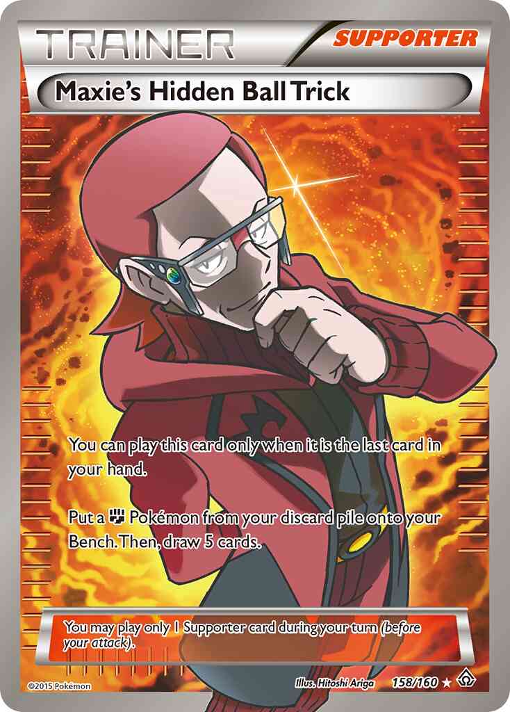 Maxie's Hidden Ball Trick - 158/160 - Rare Ultra [xy5-158] [Ultra]