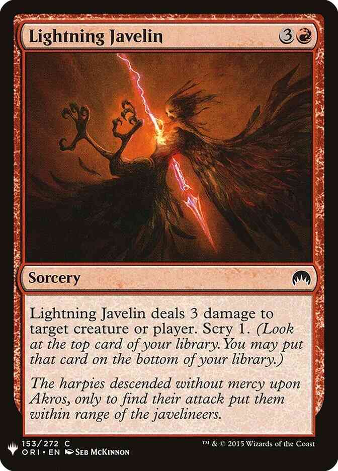 Lightning Javelin [ORI-153] [The List] [Non-Foil]