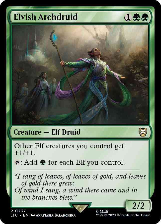 Elvish Archdruid [237] [The Lord of the Rings: Tales of Middle-earth: Commander] [Non-Foil]