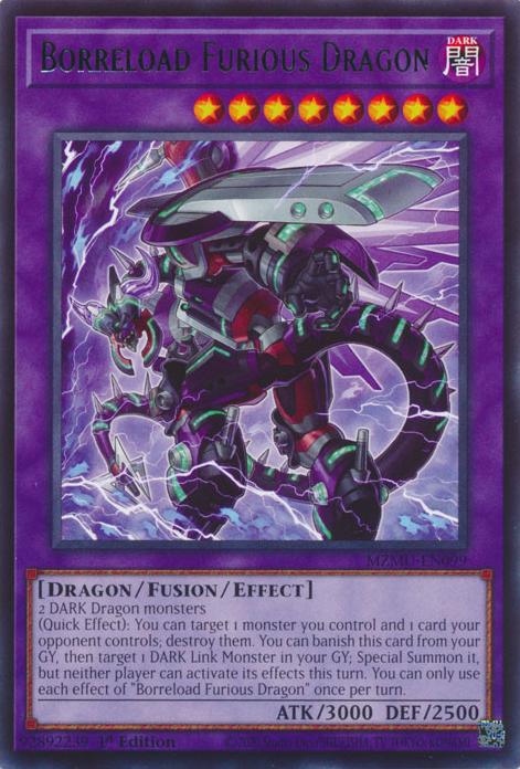 Borreload Furious Dragon - MZMU-EN099 - Rare - 1st Edition