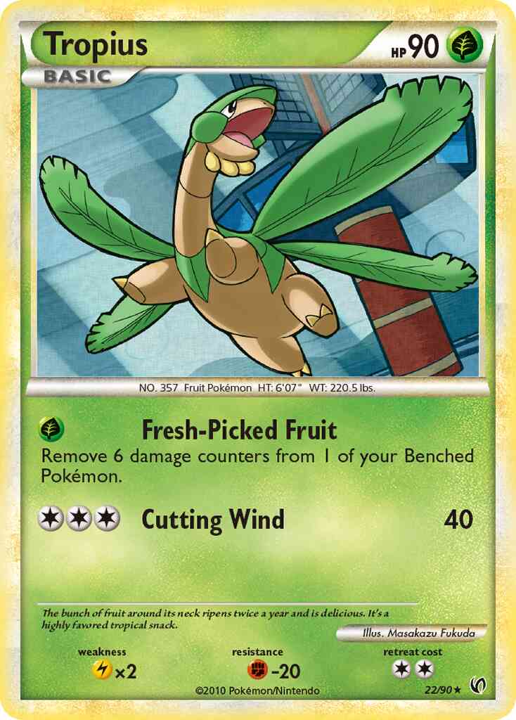 Tropius - 22/90 - Rare [hgss3-22] [Non-Holo]