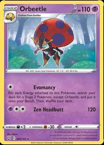 Orbeetle - 065/163 - Rare Holo [swsh5-065] [Holo]