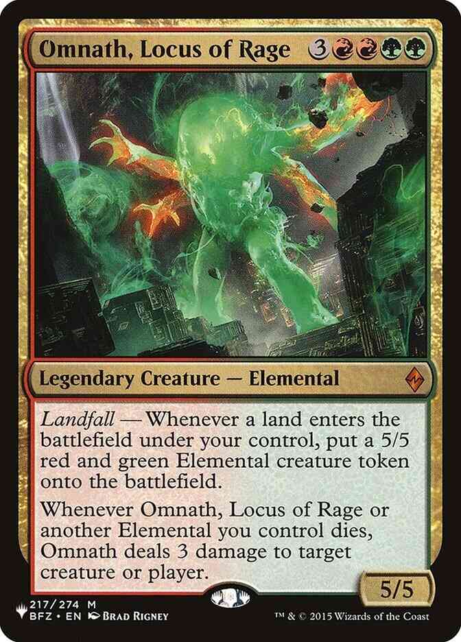 Omnath, Locus of Rage [BFZ-217] [The List] [Non-Foil]