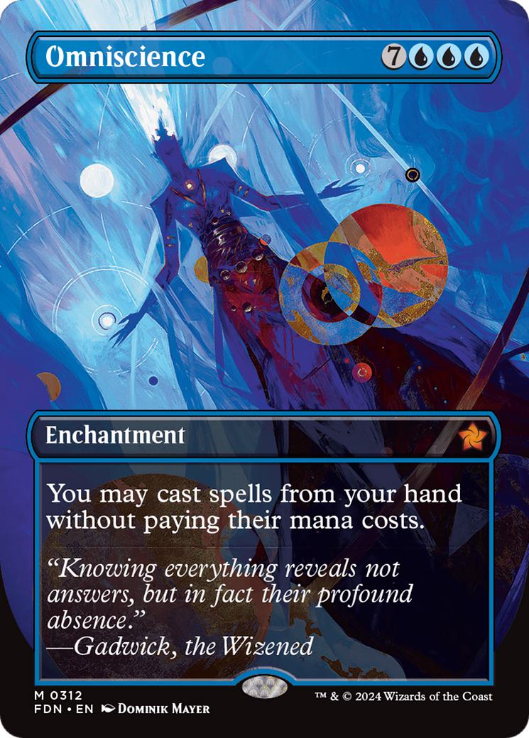Omniscience [312] [Borderless] [Foundations] [Non-Foil]