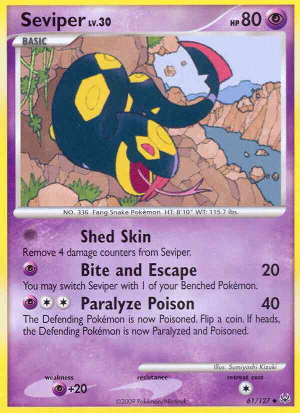 Seviper - 61/127 - Uncommon [pl1-61] [Non-Holo]