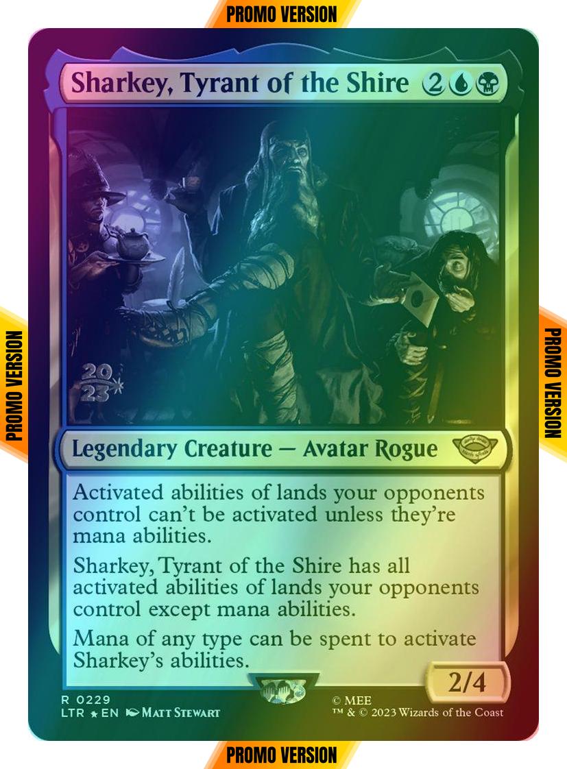 Sharkey, Tyrant of the Shire [229s] [Prerelease] [The Lord of the Rings: Tales of Middle-earth: Promos] [Foil]