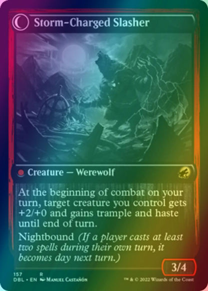 Reckless Stormseeker // Storm-Charged Slasher [157] [Innistrad: Double Feature] [Foil]