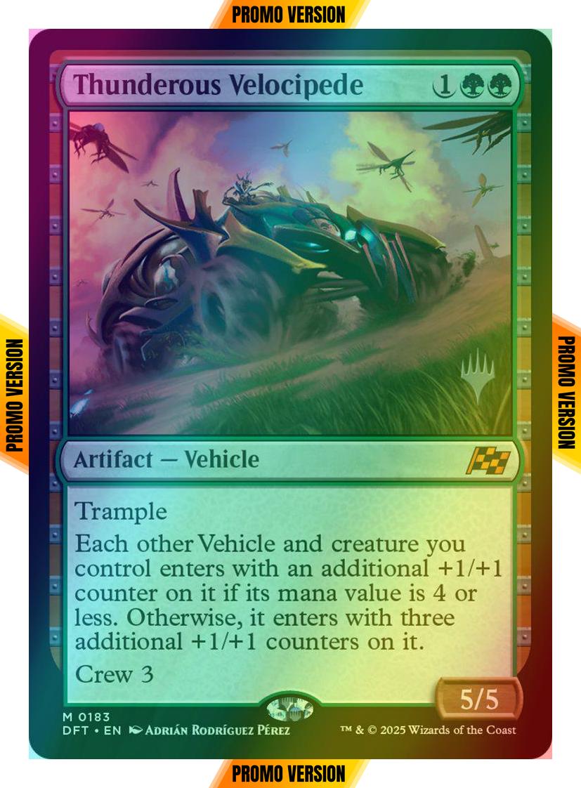 Thunderous Velocipede [183p] [Promo Pack] [Aetherdrift: Promos] [Foil]