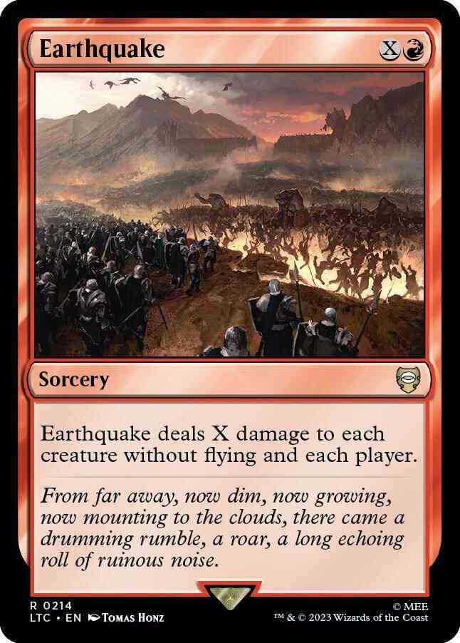 Earthquake [214] [The Lord of the Rings: Tales of Middle-earth: Commander] [Non-Foil]