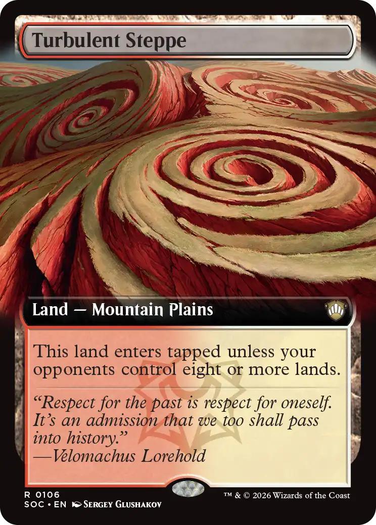 Turbulent Steppe [106] [Extended Art] [Secrets of Strixhaven: Commander] [Non-Foil]