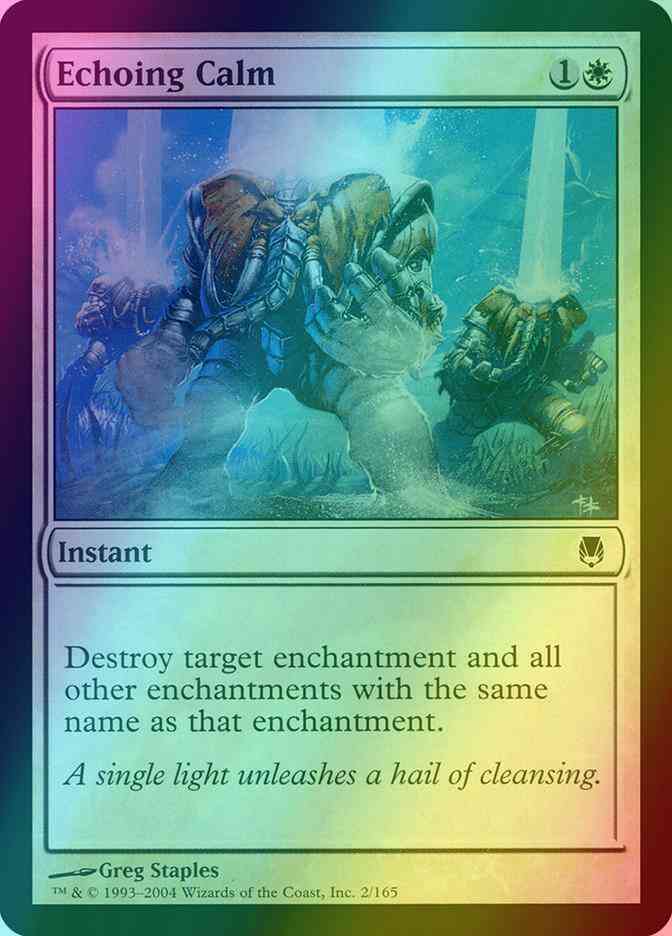 Echoing Calm [2] [Darksteel] [Foil]
